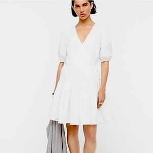 J. Crew white wrap dress. Size small. Worn one time
